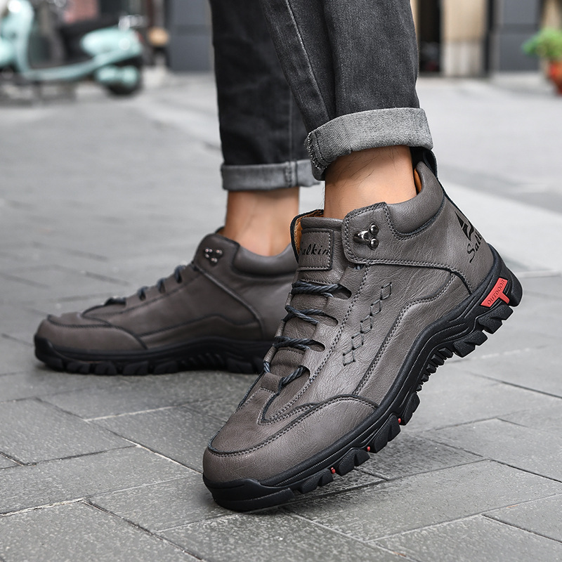 ⏰ Limited-Time 50% OFF – Men’s Orthopedic Handmade Leather Driving Boots – Pressure Relief, Waterproof, Slip-Resistant, Wide Toe, Arch & Ankle Support for Everyday & Travel